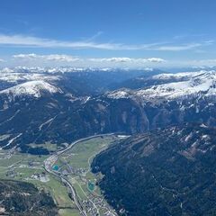 Flugwegposition um 12:13:35: Aufgenommen in der Nähe von Gemeinde St. Michael im Lungau, 5582, Österreich in 2829 Meter